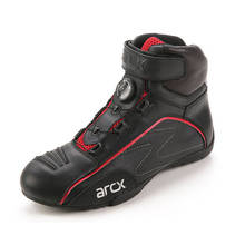 Arcx motocicleta equitação bota moto superior sapatos de couro vaca rotativa fivela 4 estações sapatos respirável corrida touring botas 2024 - compre barato
