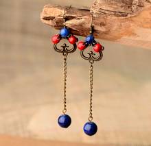 Jade Stone Drop Earrings Amulet Fashion Natural Charm Jewelry Gifts for Women Her 2024 - buy cheap