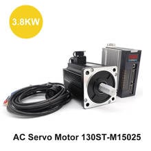 New 3.8KW 130ST-M15025 130ST AC servo motor 15N.M 150kgf.cm 2500rpm AC Servo Motor and driver with 3M cable 2024 - buy cheap