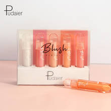 Pudaier 5colors/set liquid Brush Fast shipping Face Powder Makeup Monochrome Smooth Peach Blush Palette Beauty Cosmetics 2024 - buy cheap