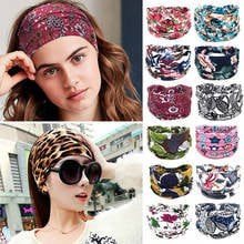 Big Wide Cotton Headband for Women Boho Hair Accessories Fashion Solid Color Hairbands Korean Soft Head Band Girl Sport Turban 2024 - buy cheap