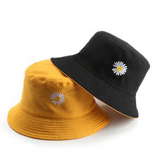 Doitbest 2020 Spring women Bucket fishing Hats Sunscreen sun cap Little daisies Double-sided wear Spring lady fisherman hat 2024 - buy cheap