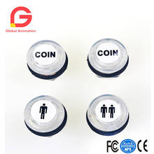 4 Pcs/Lot 5V LED Illuminated Push Button 1P/2P Player Start Buttons /2x Coin Buttons for MAME / JAMMA / Fighting Games / Arcade 2024 - buy cheap