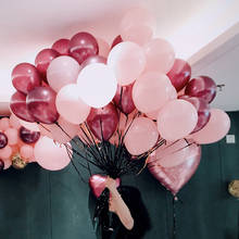 30pcs Wind red  balloons Grape purple Baby pink balloon Wedding Birthday Decoration 10inch Air-Helium balloons 2024 - buy cheap