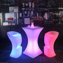 Mesa de cóctel iluminada con LED, recargable, resistente al agua, brillante, para bar, kTV, discoteca, suministro de hotel 2024 - compra barato