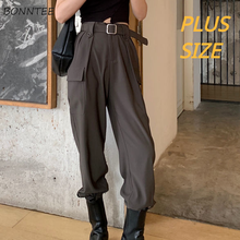 Cargo Pants Women Plus Velvet Korean Style Chic Trendy Popular Leisure Streetwear BF Uolzzang Female Bottom Spring Autumn Ins 2024 - buy cheap