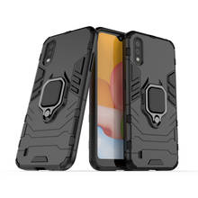 Anel titular caso para samsung galaxy a01 capa armadura caixas de proteção telefone pára-choques para samsung galaxy a01 caso funda 5.7'' 2024 - compre barato