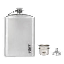 Lixada Leakproof Titanium Flask Alcohol Whisky Wine Flask with Cup Set for Outdoor Camping Backpacking Travel Picnic 2024 - buy cheap