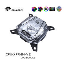 BYKSKI Cpu кулер для воды для I 9900k/LGA 1366/ LGA1156/1155/1150/LGA 2011/2066 кулер для процессора Охлаждение RGB/A-RGB светодиодный светильник 2024 - купить недорого