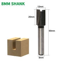 1PC 8MM Shank Milling Cutter Wood Carving 2 Flute Straight Bit Woodworking Tools Router Bit For Wood Tungsten Carbide End Mill 2024 - buy cheap