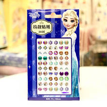 30 pairs Disney cartoon Frozen Elsa children earring sticker DIY girl make up sticker gift tattoo nail face sticker beauty toy 2024 - buy cheap