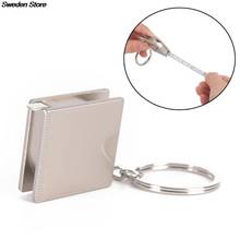 Metal Tape Measure Keychain Portable Keyring Ruler Multifunction Decoration Gift 3.3*3.3*1 cm 2024 - buy cheap