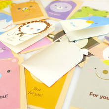 10Pcs/lot kawaii Cartoon animal design postcard Greeting card/thanks  card/message cardchrismas 2024 - buy cheap