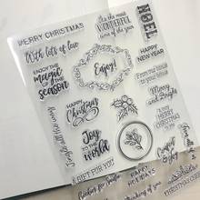 Enjoy Christmas Clear Transparent Stamp Seal For DIY Scrapbooking Rubber Stamp Card Making Album Decoroation Crafts 2024 - buy cheap