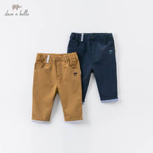 DBX14406-Pantalones largos para bebé, pantalón a rayas con bolsillos, a la moda, para otoño 2024 - compra barato