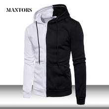 Men Hoodies Casual Solid Patchwork Hooded Sweatshirt Male Autumn Pullover Hoody Zipper Men's Sportswear Tracksuit Hoodies Tops 2024 - buy cheap