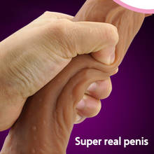 Super Realistic Soft Silicone Dildo Suction Cup Male Artificial Penis Dick Woman Masturbator Adult Sex Toys no vibrator Dildos 2024 - buy cheap