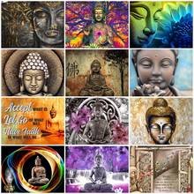 KAMY YI Boutique Buddha Faith Blessing Diamond Painting Cross Stitch 5D Diy Embroidery Mosaic European Style Home Decoration 2024 - buy cheap