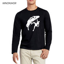 Climber T Shirt Men Spring New Fashion Style Crew Neck Long Sleeve T-Shirt Climb Maximal Exercise Print Tops Cotton Tees 2024 - buy cheap