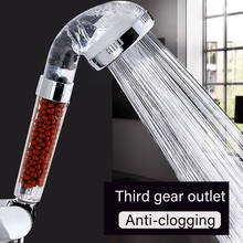 Cabezal de ducha de mano ajustable, 3 modos, alta presión, ahorro de agua, un botón para detener el agua 2024 - compra barato