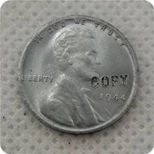 Копия 1944-P Lincoln пшеничный цент, Пенни (ошибки, сталь) копия монет 2024 - купить недорого