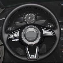 Car Steering Wheel Cover For Mazda CX-3 CX3 CX-5 CX5 2017 2018 Hand-stitched car wheel covers 2024 - buy cheap