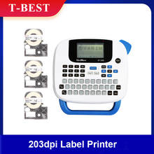 Portable Label Printer Maker Thermal Transfer Printer 203dpi 6-14mm Label Chinese/English/Stroke with Keyboard 1 Rolls Paper 2024 - buy cheap