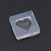 Molde de silicona para joyería, colgante en forma de corazón 3D, resina epoxi, herramienta de artesanía DIY 2024 - compra barato
