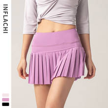 Summer Women Skirt Pleated Golf Skirt Fashion Badminton Tennis Skort Pocket High Waisted Quick Dry Fitness Running Sport Shorts 2024 - buy cheap