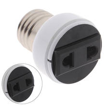 US/EU Plug E27 ABS High Quality Connector Accessories Bulb  Holder Lighting Fixture Bulb Base Screw Adapter White Lamp Socket 2024 - buy cheap