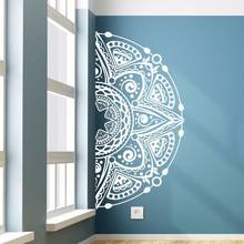 Half Mandala Flower Magic Matrix decor Wall Sticker Meditation Yoga Wall Art viny Decal removable Bedroom Home Decoration Z207 2024 - buy cheap