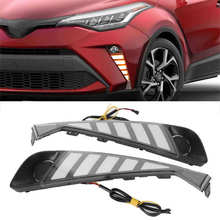 LED DRL Daytime Running Light Turn Signal Lamp IP68 Waterproof Fit for Toyota C-HR 2020 2021 2024 - buy cheap