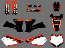 0060 новый стиль команда графики и фоны наклейки Стикеры Наборы для KTM SX65 SX 65 2002 - 2008 2007 2006 2005 2004 2003 2024 - купить недорого