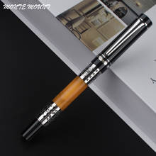 luxury pen High Quality Silver Flower Amber Celluloid Rollerball Pen Office Stationery School Supplies Ballpoint Pen 2024 - buy cheap