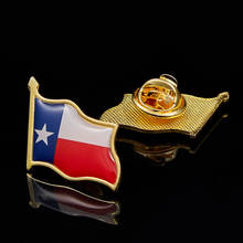 Bandera Multicolor del estado de Texas, Clip de mariposa, Pin de solapa, broche, insignia, patriotismo 2024 - compra barato