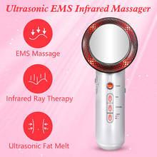 Ultrasonic Massager Weight Loss EMS Body Slimming Cellulite Fat Burner LED Photon Patch Galvanic RF Infrared Therapy SPA Product 2024 - buy cheap