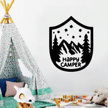 Hot Shield  camper Removable Art Vinyl Wall Stickers For Kids Rooms Home Decor Removable Decor Wall Decals 2024 - buy cheap