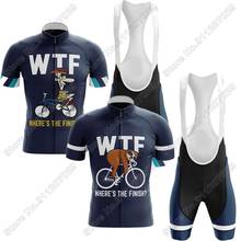 2021 WTF Men's Cycling  Jersey Set Summer Cycling Clothing Road Bike Shirts Suit Bicycle Bib Shorts MTB Wear Maillot Culotte 2024 - buy cheap