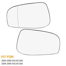 X Autohaux Mirror Glass Heated With Backing Plate Side Rear View Mirror Glass For 2004-2006 VOLVO S80 S60 2024 - buy cheap