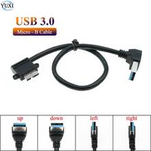 Кабель YuXi 0,25 м USB 3,0 тип A к Micro B для внешнего жесткого диска HDD для Samsung S5 Note 3 USB HDD кабель для передачи данных 2024 - купить недорого