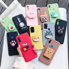 3D silicone cartoon phone holder case for samsung galaxy a51 a71 4G 5G A50 A30 A40 A20 A10 A70 A7 2018 m30s cute soft cover 2024 - buy cheap