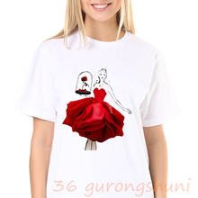 Camiseta ilustradora de flores de verão, gráfico, camiseta vintage, camiseta feminina, design de goth, roupas estéticas de meninas 2024 - compre barato