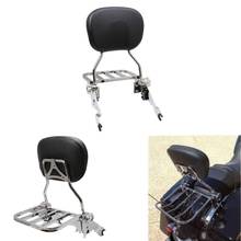 Motorcycle Sissy Bar Backrest Luggage Rack Seat For Harley Touring Road King Street Glide Road Glide Electra Glide 2009-2020 2024 - buy cheap