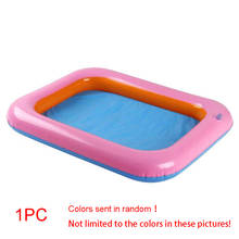 Pvc indoor crianças brinquedos mesa de armazenamento piscina inflável grande castelo caixa de areia fácil de limpar brinquedos mais grossos cor aleatória # 2024 - compre barato