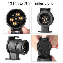 Waterproof 13 to 7 Pin Plug Trailer Truck Electric Signal Light Adapter Socket 2024 - buy cheap