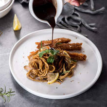 Platos De cerámica redondos para Cena, plato De Pasta Simple plano, vajilla De Blanco sólido, almacenamiento De Sushi, Platos decorativos 2024 - compra barato