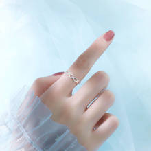 YIZIZAI винтажные модные простые серебряные кольца для женщин Открытые геометрические ювелирные изделия 2024 - купить недорого