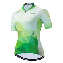 Women Cycling Jersey 2021 Short Sleeve MTB Road Bike Shirt Top  Green Motocross Mountain Bicycle Clothing Maillot Ciclismo 2024 - buy cheap