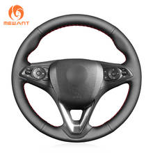 MEWANT Black Artificial Leather Steering Wheel Cover for Opel Astra K Corsa E Crossland X Grandland X Insignia CT B Karl Zafira 2024 - buy cheap