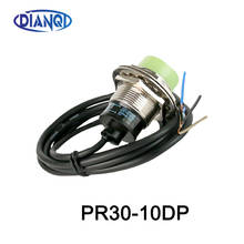 Dianqi sensor de proximidade indutivo com 3 fios, deslocador sem distância de detecção para 10mm, sensor de comutação de proximidade
